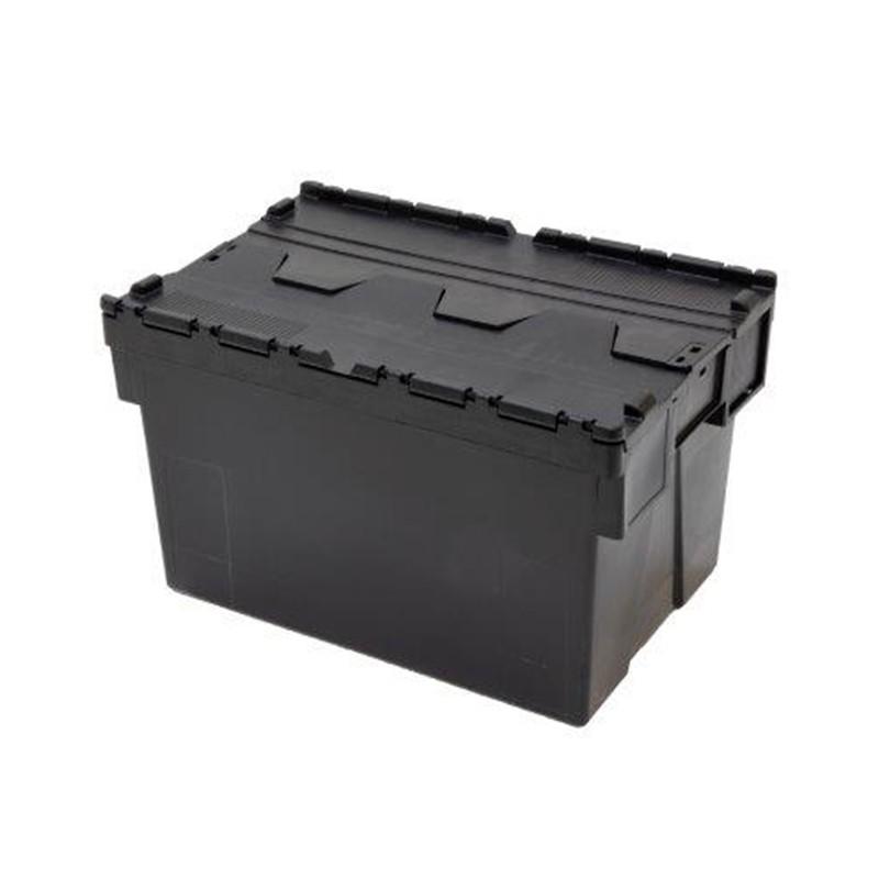 Bac navette Rolléco - 600 x 400 x 365 mm - 63L - Couvercle noir_0