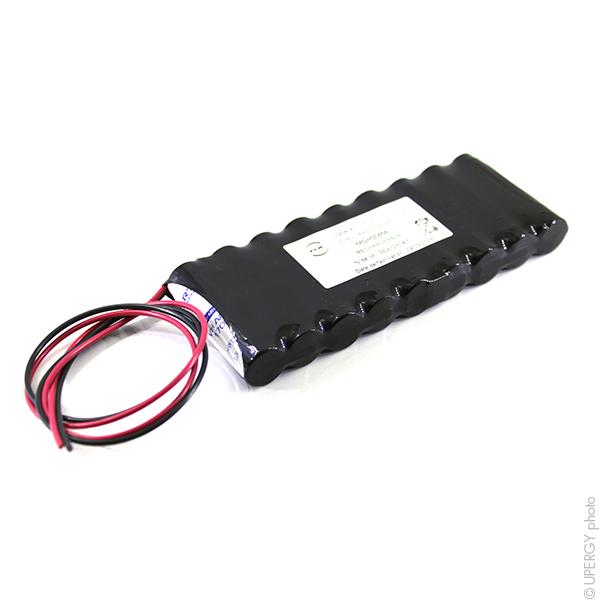 Batterie industrielle NiMH 9x AA 9S1P ST1 - 10.8V 1.7Ah avec fils - Compatible contrôleur D.A.S Aldes_0