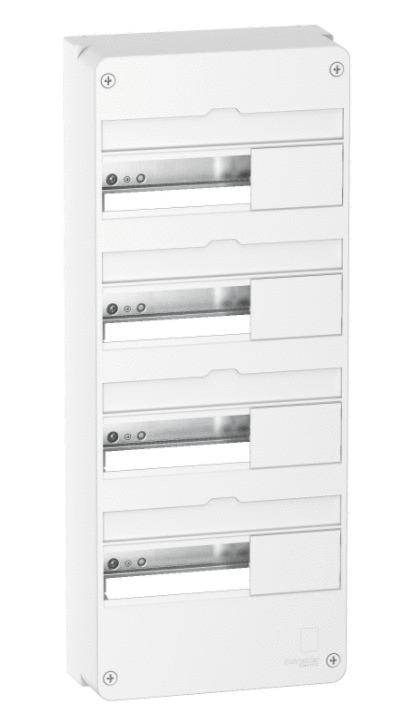 Coffret en saillie resi9 blanc 4 rangées de 13 modules 90a - SCHNEIDER ELECTRIC - r9h13404 - 783685_0