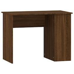 Helloshop26 - Bureau table poste de travail meuble d'ordinateur informatique étude chêne 100 x 55 x 75 cm bois d'ingénierie brun 02_0023603 - 30002_0