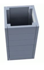 Jardinière en plastique recyclé - EPSILON_0