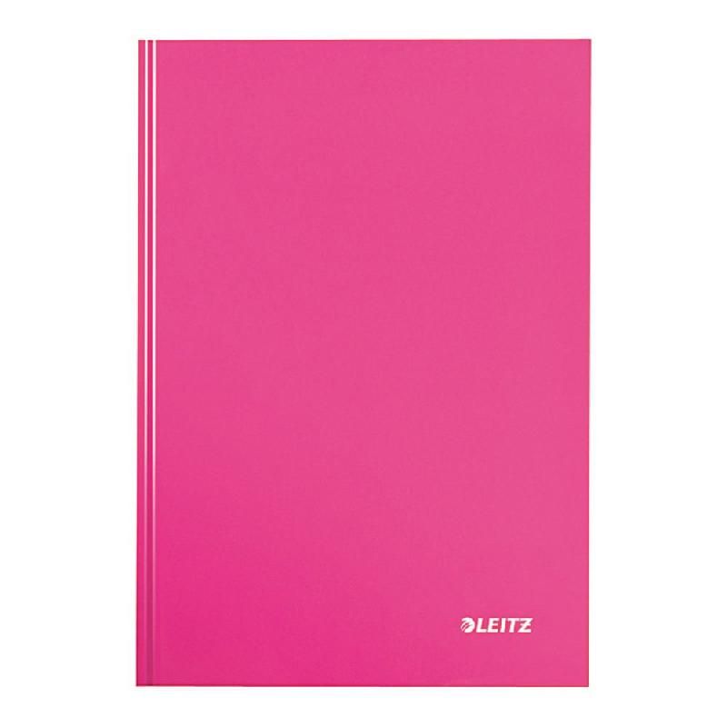 LEITZ CARNET BROCHÉ WOW - FORMAT A4 (90 G/M2) - 160 PAGES LIGNÉES - COULEUR ROSE