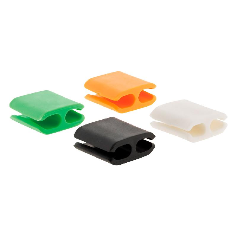 Lot de 4 ranges cordon ou câble - taille M - 4 couleurs différentes - Marque Zenitech_0