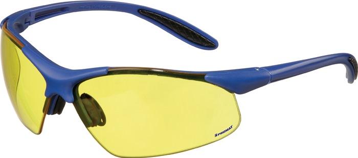 Lunettes de protection Daylight Premium EN 166 - branches bleu foncé - verres jaunes polycarbonate - PROMAT_0
