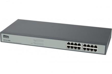NETIS ST3116G - Switch rackable 16 ports Gigabit fanless avec 48Gbps de capacité de commutation_0