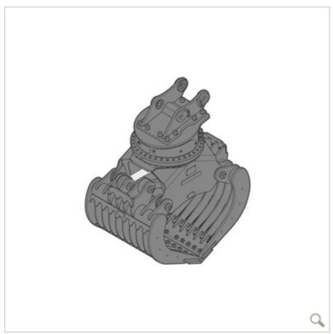 Pince de tri SG 30B ribbed shells - Liebherr - capacité 0,75 à 1,05 m³ - largeur de coupe 1 000 à 1 400 mm_0