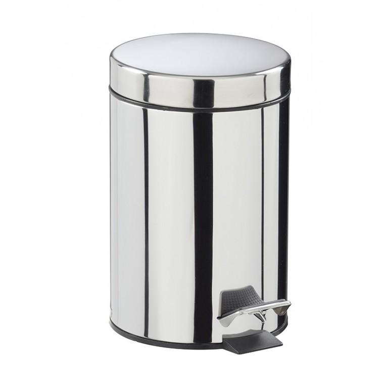 Poubelle à pédale Essencia - inox - 3L avec seau intérieur en plastique et anse métal_0