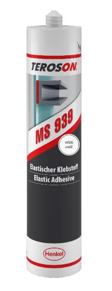 Adhésif mono-composant polymère résistant aux UV - TEROSON® MS 939 WH CR290ML - souple et sans odeur_0