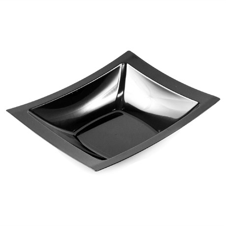 ASSIETTE CREUSE 19.5X16.2 CM PS NOIR (VENDU PAR 12 LOTS DE 10)