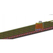 BPL87 - Glissière de sécurité Tubosider - Certifiée CE H4b avec écran de retenue de chargement testé classe B - Projette 6 blocs de béton de 2 tonnes_0