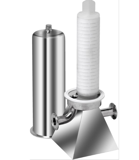 Corps de filtre sanitaire monocartouche - Série 72 - Adapté aux processus pilote ou laboratoire - Pression jusqu'à 10 bar_0