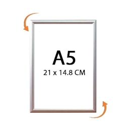 Edimeta Cadre Clic-Clac A5 angles 90° - gris aluminium VAC949_0