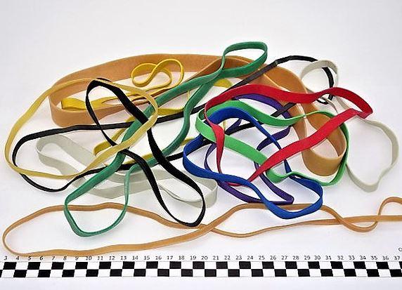 1000 élastiques roses pour cheveux Matière TPU. 25 mm x 3 mm 