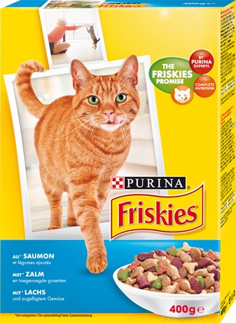 FRISKIES® CHAT ADULTE SAUMON ET LÉGUMES 5 X 400 G