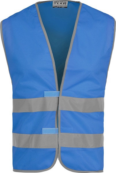 Gilet de sécurité - Couleurs variées (Noir, Rose, Vert, Bleu) - Fermeture velcro adaptable et bandes réfléchissantes_0