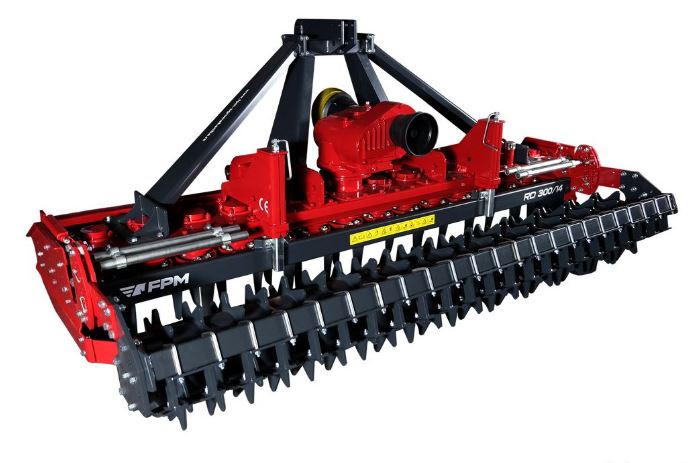 Herse rotatives à adapter sur tracteur fpm rd, largeur de travail 1.6 à 3m_0