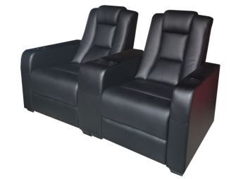 LS-880 - Fauteuil de cinéma inclinable électrique Linsen Seating - bois solide, cadre acier et mousse haute densité_0