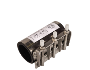 Manchon de réparation de canalisation d'eau potable en inox - ALLINOX - largeur 200 mm - 3 boulons - pour différents matériaux_0