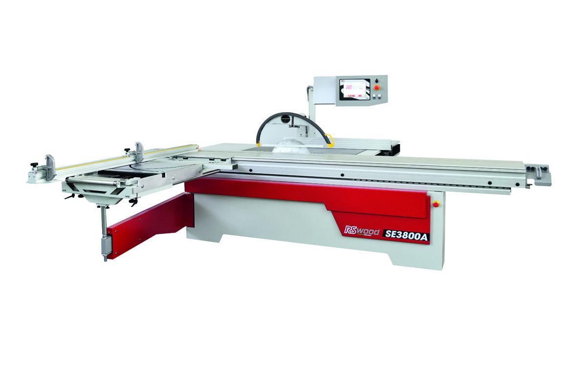 Scie à format SE3800A - RS Wood S.R.L. - Poids 1320 kg - Longueur d'équarrissage max 3800 mm - Table extensible 1400 x 640 mm_0