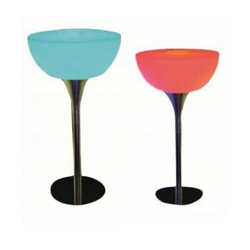Table de bar lumineuse LED - RGB avec télécommande - 58x58x110 cm - Éclairage de jardin et décoratif_0