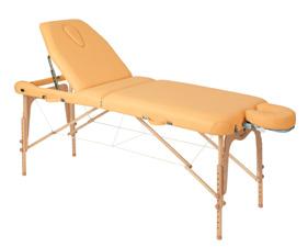 Table de massage pliante en bois - Luxe C-3616M63 - 70x186 cm, réglable en hauteur avec tendeur_0