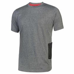 U-Power - Tee-shirt manches courtes gris foncé Slim ROAD Gris Foncé Taille M - M 8033546367018_0