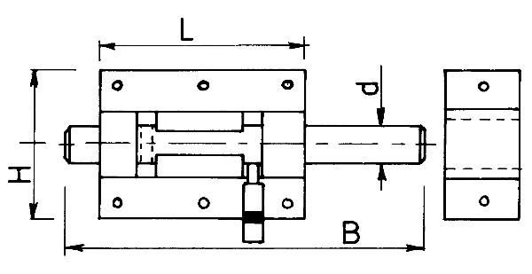 VERROU DE BOX AVEC PORTE CADENAS ET GACHE