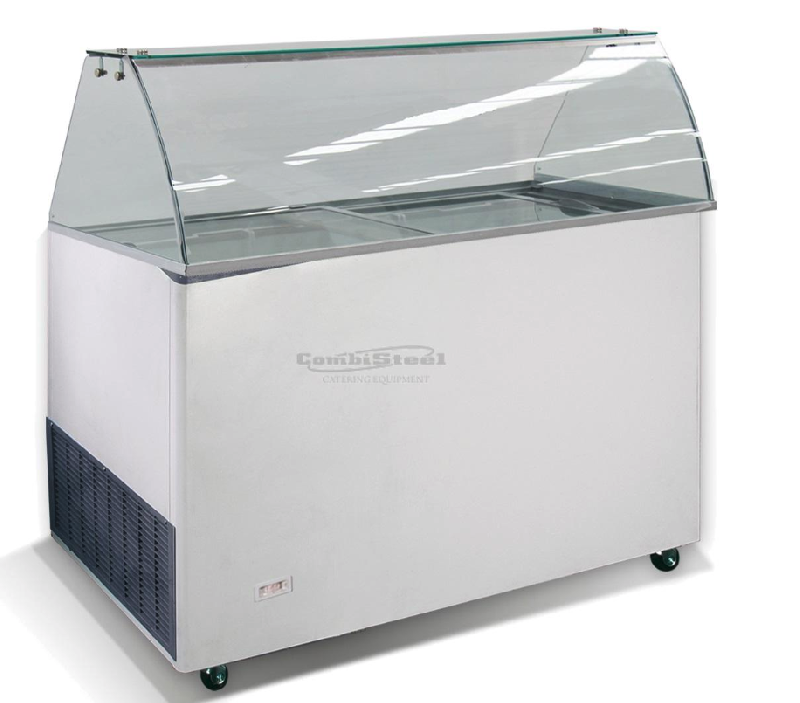 VITRINE POUR CRÈME GLACÉE POUR 8 BACS DE 5L AVEC RÉSERVE_0