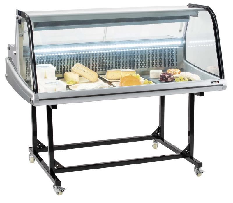 Vitrine réfrigérée de marché 256l sur chariot - 1250x890x1080 mm - CVRM256L_0