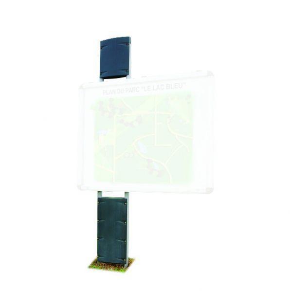 Vitrine sur pieds pour extérieur - vitrine simple - Marque Rolléco_0