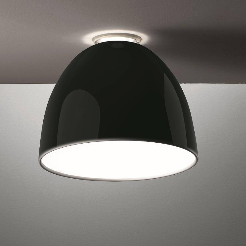 ARTEMIDE NUR MINI GLOSS PLAFONNIER LED, NOIR
