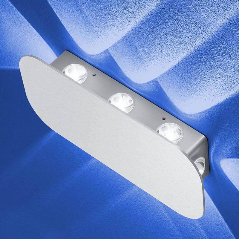 HELL APPLIQUE PRINCE, À 8 LAMPES, ALUMINIUM ANODISÉ
