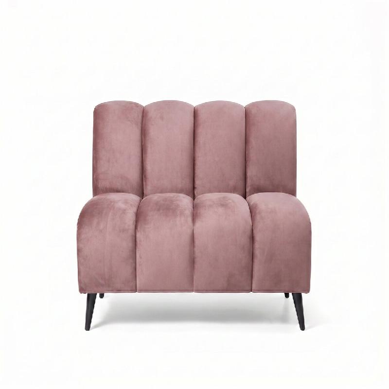 Banquette de restaurant professionnelle CHR Cocoon velours casino rose, 120cm  France Mobilier CHR - rose 3760326528530_0