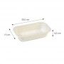 Barquette menu laminage en pulpe de canne - Naturesse - 500 ml - 20,5 cm - biodégradable et compostable - NN03060041_0