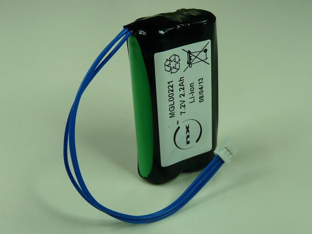 BATTERIE LI-ION 2X 18650 2S1P ST1 7.2V 2200MAH FC_0