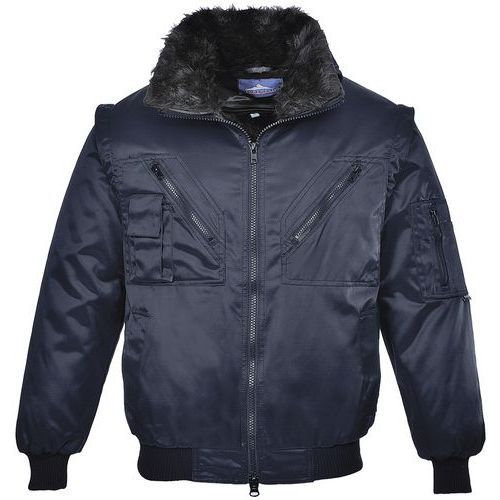 BLOUSON PILOTE À MANCHES AMOVIBLES PJ10 BLEU FONCÉ XXXL - PORTWEST