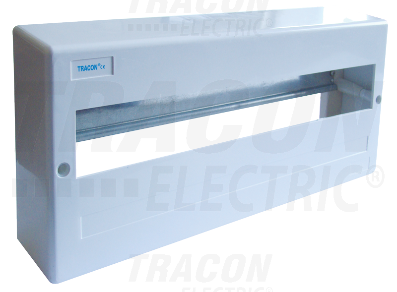 Boîte de distribution en saillie - sans cache - rail N-PE 1×18 modules - IP40 - dimensions 160×365×60mm_0