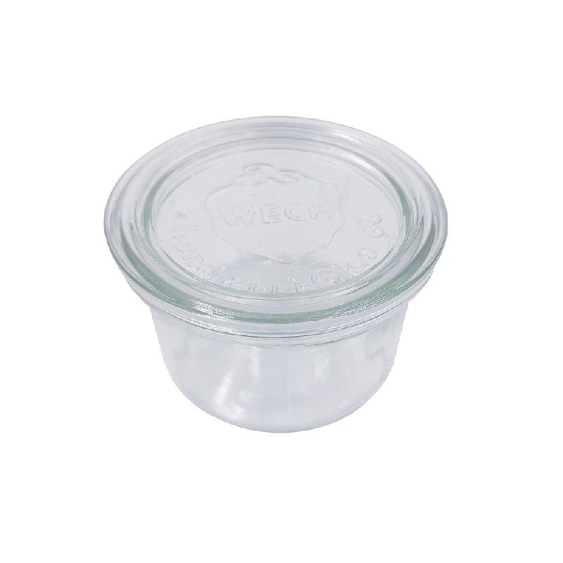 Bocal Weck avec couvercle en verre 200ml  Ø8x6 cm - par 12_0
