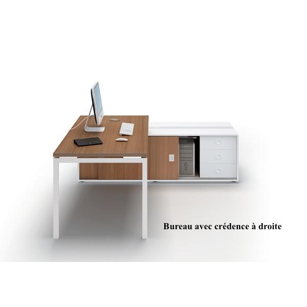 Bureau Idea 01 avec système d'électrification intégré - Quadrifoglio - 184, Hêtre, Droite_0