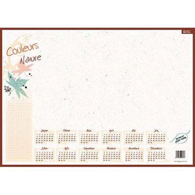 CALENDRIER DE BANQUE RECYCLE FORMAT MINI 21 X 27 CM NATURA CBG