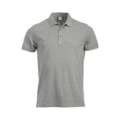 Clique polo homme mc gris chiné xs_0