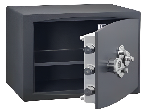 Coffre-fort avec serrure en applique à 3 compteurs - Porte 8mm / Corps 3mm_0