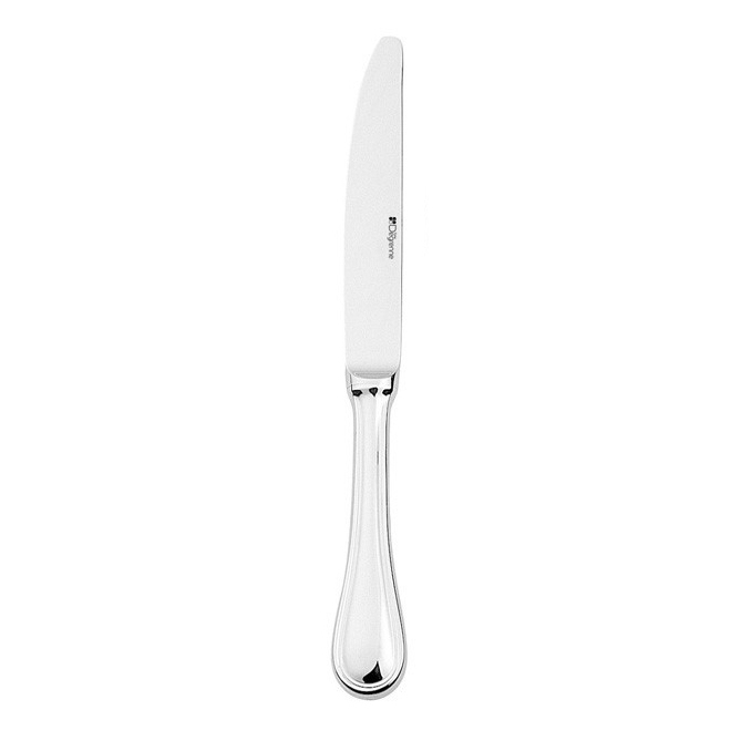 COUTEAU DE TABLE LAME SCIE EN INOX 18/10 DE 3,5MM FINITION MIROIR - LOT DE 6 - GUY DEGRENNE - VERLAINE
