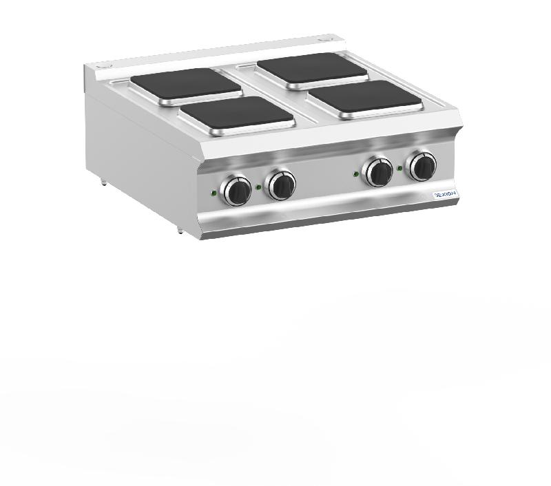 CUISINIÈRE ÉLECTRIQUE DEXION LUX 700 - 70/73, PLANCHAS DE CUISSON CARRÉES - 10,4 KW