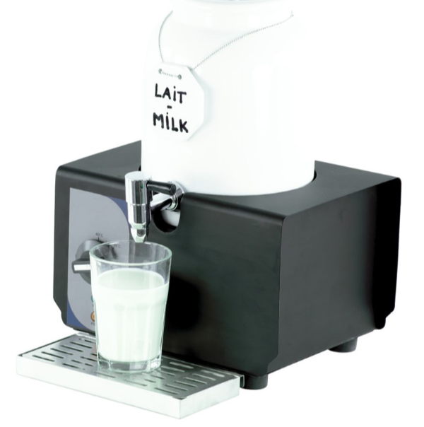 Distributeur de lait chaud en porcelaine - 4 litres - CASSELIN CDLPC4 avec thermostat réglable et médaillon d'affichage_0