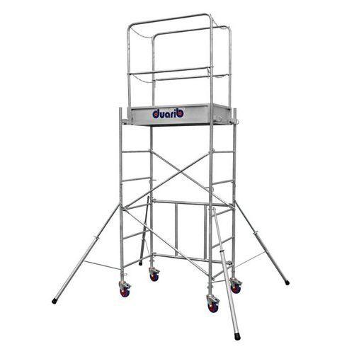 ECHAFAUDAGE ROULANT ACIER PLANCHER HAUTEUR 1M80 - DUARIB
