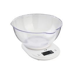 Eva balance de cuisine numérique abs blanc 5kg 1g - blanc plastique 033341_0