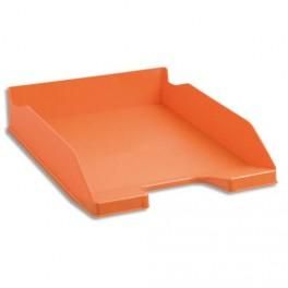 EXACOMPTA CORBEILLE À COURRIER COMBO 2 - DIMENSIONS : L25,5 X H6,5 X P34,6 CM COLORIS TANGERINE