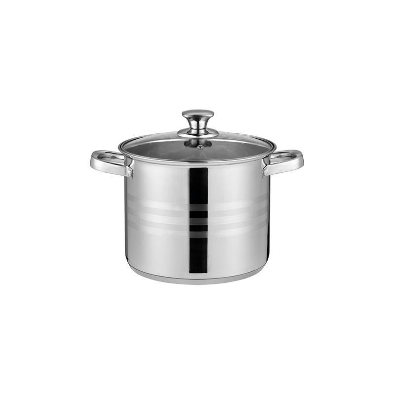 Faitout 24x19cm avec couvercle tous feux dont induction Montreux Collection Acier  SH-NC24SP usage non-intensif Swiss Haus - 5407011642703_0
