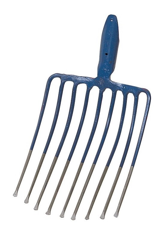 Fourchette De Pierre 9 Dents Ideal - Pour Coke, Gravier, Pavés - Bleu